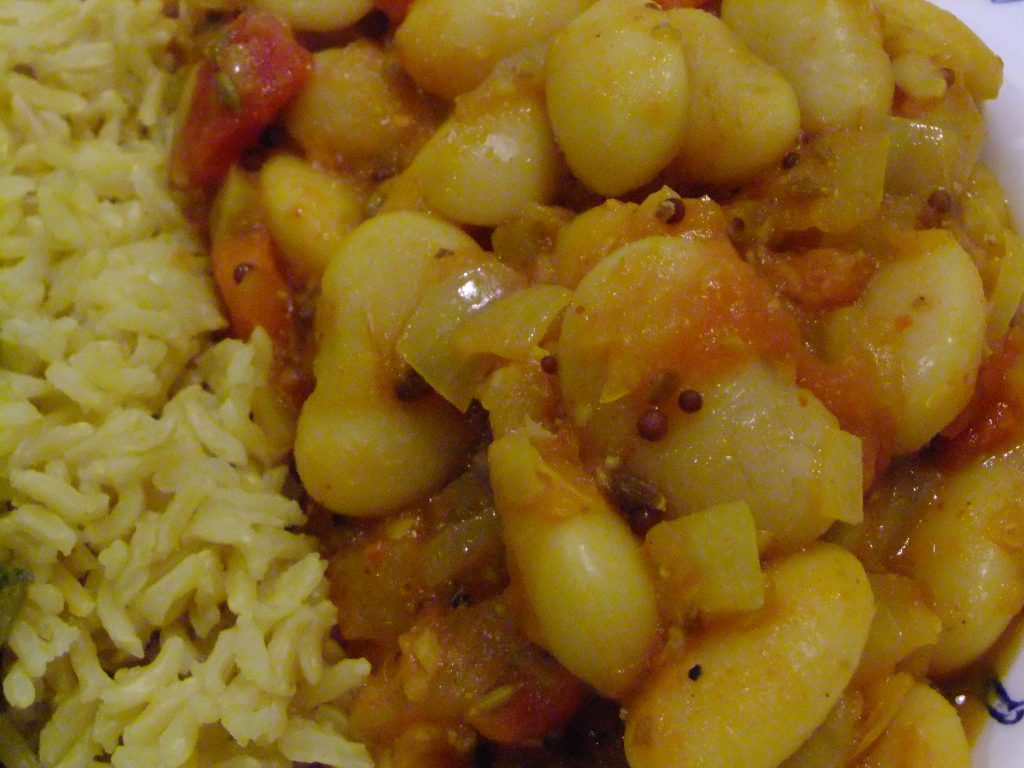 Simple butterbean Curry
