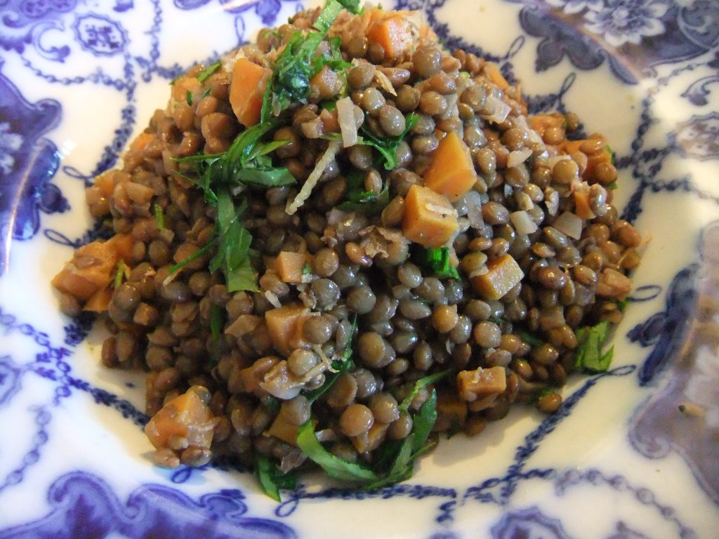 Puy lentil salad