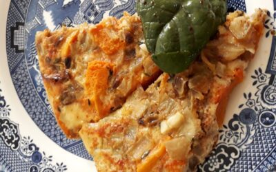 Squash and thyme frittata