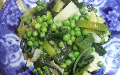 Braised Leeks & Peas