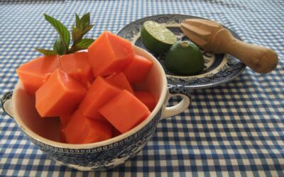 Super simple papaya dessert