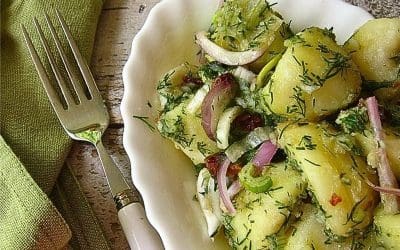 Best ever potato salad (Greek style)