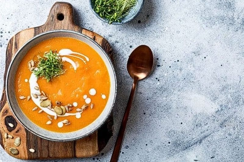 Favourite immune boosting spiced lentil and carrot soup